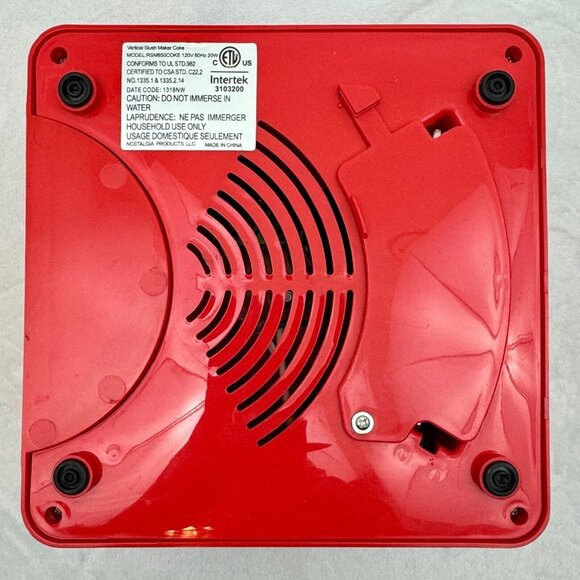 Coca-Cola 32-Ounce Retro Vertical Slush Maker Slushie Machine Model RSM650 - Picture 5 of 7